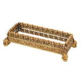 Bandeja com Pé Resina 31cmx13,5cm Lyor Dourado