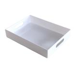 Bandeja de acrílico branca média - Acrihome design em acrílicos