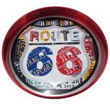 Bandeja de Alumínio 42cm de Diâmetro - Route 66 - Bmc aluminios