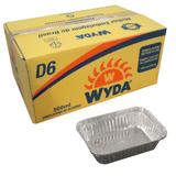 Bandeja de Alumínio Retangular D6 Wyda 500ml - 100 Unidades