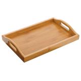 Bandeja De Bambu Retangular c/ Alça 30x40cm - Fwb