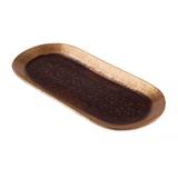 Bandeja de Bronze Oval Tray 50cmx23cm Vênus Victrix Marrom