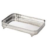 Bandeja De Latão Niquelado 50X32X9Cm - 2111 - Lyor