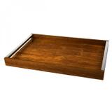 Bandeja de Madeira 23cmx15cmx4,5cm Naturals Rojemac Marrom