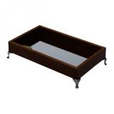Bandeja de Madeira com Pé 29cmx17cmx6,5cm Naturals Rojemac Marrom