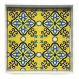 Bandeja De Mdf Ladrilho 4X15X15Cm - Porcelana E Cia - Porcelana e cia