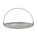 Bandeja de Metal Folhada Prata 15,5cm Vênus Victrix Prata