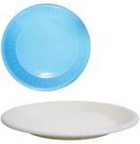 Bandeja De Plastico Redonda Rattan Trama Funda Colors 38cm D - Fu xing