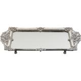 Bandeja de prata com cristal - 36x23 cm - Btc decor