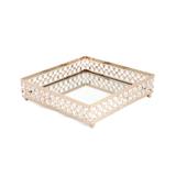 Bandeja Decorativa Cristal 26cm Cromus