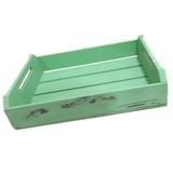 Bandeja decorativa madeira mdf para cafe da manhã - patina verde - Sture moveis