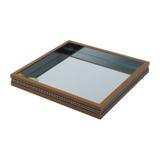 Bandeja Espelhada Strass 36cmx36cmx4,5cm Rojemac