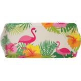 Bandeja Fibra de Bambu Retangular Anji Flamingo