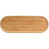 Bandeja Gamela Tábua de Bambu Oval 55x15cm Para Servir - Gs