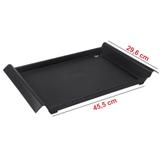 Bandeja Grande em Polipropileno 45,5x29,6x5cm cor Preto - COZA
