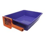 Bandeja Higiênica Areia para Gatos com Suporte para Pá - Azul - Impallets