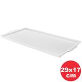 Bandeja Melamina Retangular Buffet Branco Haus 29x17x2,8cm Dt8357-0