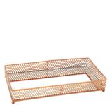 Bandeja Metal Cobre com Espelho 34x18x6cms CasaAmbiente - Casambiente