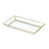 Bandeja metal/vidro espelho rectangle glass edges 35,5 x 21 x 3,5 cm - Urban
