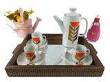 Bandeja Nobre Espelhada Decorativa Bebidas Festa Bar Servir Treliça - Camila artesanatos