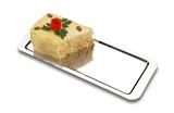 Bandeja para Torta Fria 42x17 cm inox Zanella 5054