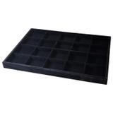 Bandeja Porta Joias Aneis Pulseira Colares Gaveta Veludo 20 Divisorias 38,5cm x 28cm - Ativa