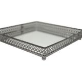 Bandeja Quadrada Espelhada - Btc