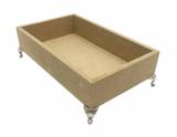 Bandeja Quadro MDF Com Pé Metal Prata Retangular 20x12x4 cm - Atelie arte coisas