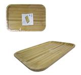 Bandeja retangular de bambu 40 x 30cm - Fwb