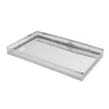 Bandeja Retangular em Metal Prateado Warwick P - Vya store