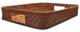 Bandeja Retangular Organic Rattan 35X45X7,5CM Tyft - Yoi
