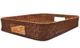 Bandeja Retangular Rattan 35x45x7,5 Tyft - Yoi