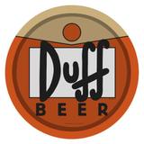 Bandeja Simpsons Duff Redonda Original 30cm x 30cm x 3cm Laranja - Trevisan Concept