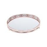 Bandeja suporte 29 cm de ferro bronze com espelho Bunch Wolff - 27212