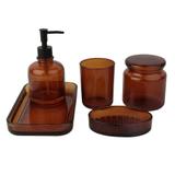 Bandeja Vidro Âmbar 3,2x23,5cm - A/CASA - Acasa