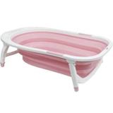 Banheira Baby Dobravel Rosa Buba