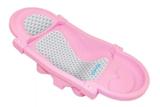 Banheira Bebe Anatômica Portátil Dobrável ROSA - Clingo