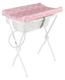 Banheira Bebê com Trocador Infantil Floripa Rosa - Tutti Baby