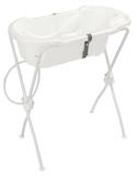Banheira Branca Ergonômica Banho Bebe Com Suporte E Mangueira Tutti baby