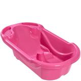 Banheira Ergonômica Safety Comfort Rosa Confeti - Tutti Baby