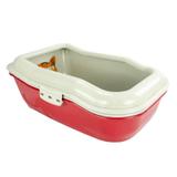Banheira gato FurBox Durapets vermelha
