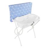 Banheira Infantil Floripa Bebê Azul Com Trocador Resistente Tutti Baby