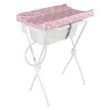 Banheira Infantil Floripa Bebê Rosa Com Trocador Resistente Tutti Baby