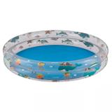 Banheira Inflável Infantil Mor 180 Litros Redonda 120Cm Azul