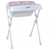 Banheira Millenia Peixinhos Rosa Com Suporte Assento Até 10 kg Burigotto