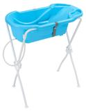 Banheira para Bebê Infantil com Suporte Azul Ergonômica Tutti Baby