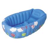 Banheira para Bebê Piscina Inflável com Indicador de Temperatura Azul 55L Mor
