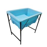 Banheira Pet Shop Plástico Rotomoldado c/ Degrau Azul - Rotoplas