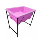 Banheira Pet Shop Plástico Rotomoldado c/ Degrau Rosa - Rotoplas