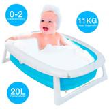 Banheira Splash Dobrável Flexível com Inflador para Bebe - Dican